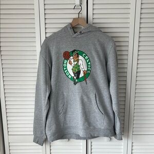 Fanatics Gray Boston Celtics Hoodie Sz L